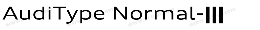 AudiType Normal字体转换 AudiType Normal字体转换